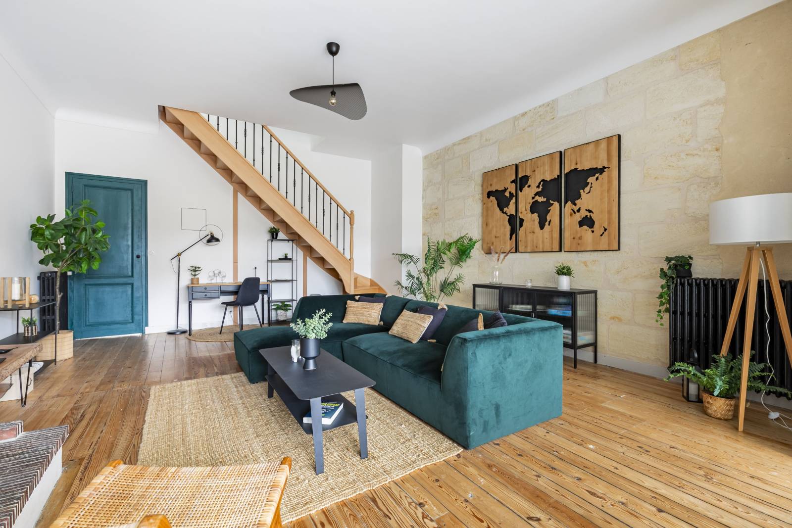 Home staging harmonieux d’une maison de ville à Bordeaux