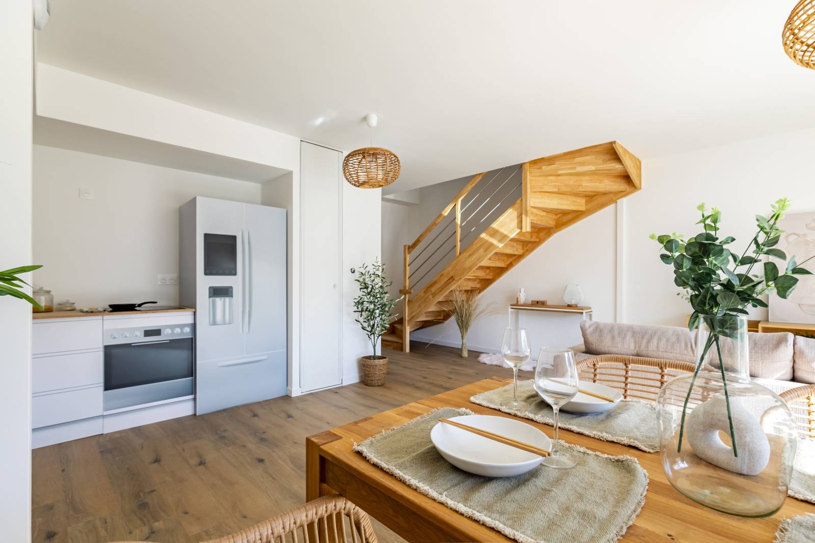Aménagement cozy pour appartement duplex à Bègles