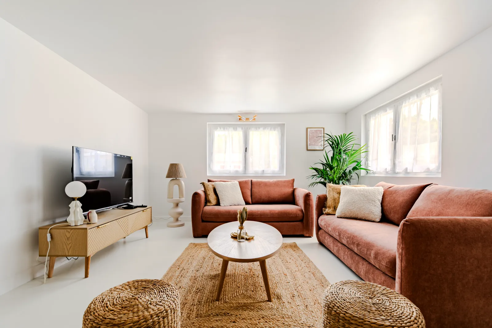 Aménagement intérieur d’une maison rénovée en coliving de 7 chambres à Pessac