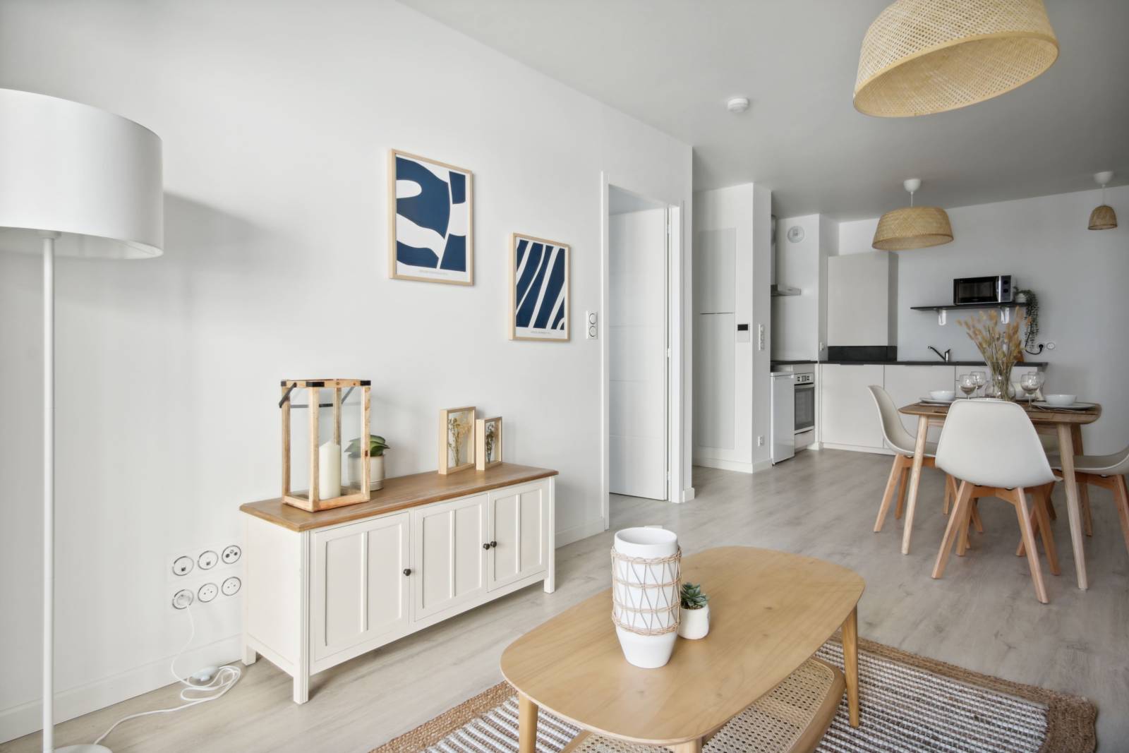 Aménagement complet d’un T2 en location meublée à Vannes