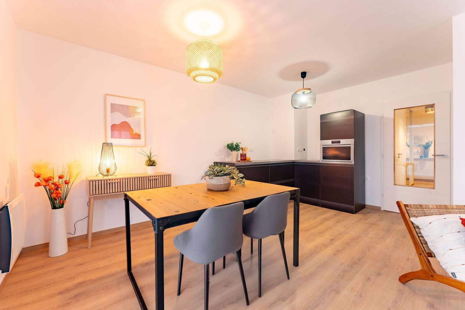 Aménagement d'un appartement témoin T3 pour la vente immobilière à Douai