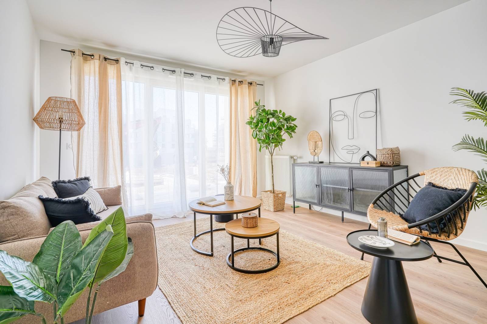 Appartement témoin aménagé pour promoteur