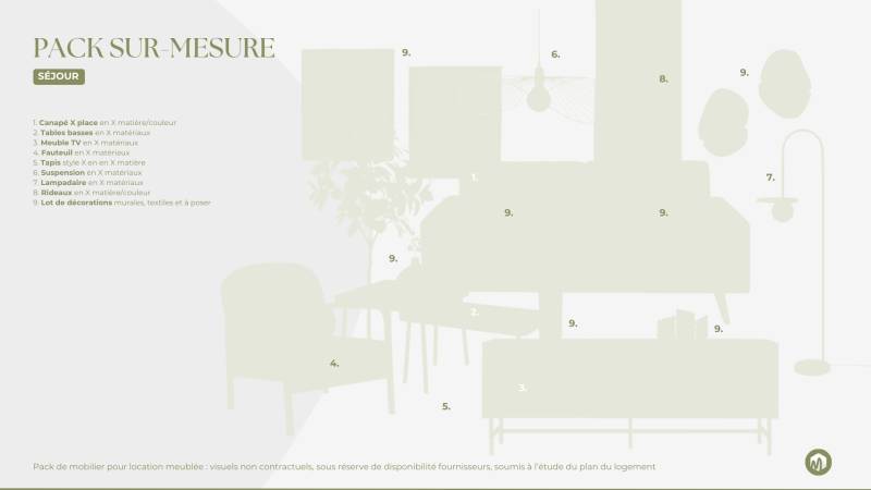 Création de pack de mobilier complet et clé-en-main sur-mesure