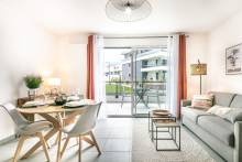 Notre zone d'activité pour ce service aménagement de logement témoin pour agences et promoteurs avec une décoration élégante et un aménagement étudié pour séduire les visiteurs et faciliter les ventes