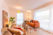 Aménagement d'un appartement témoin T3 pour la vente immobilière à Douai