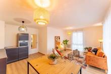 Aménagement d'un appartement témoin T3 pour la vente immobilière à Douai